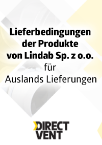 Lieferbedingungen der Produkte von Lindab Sp. z&nbsp;o.o. für Auslands Lieferungen